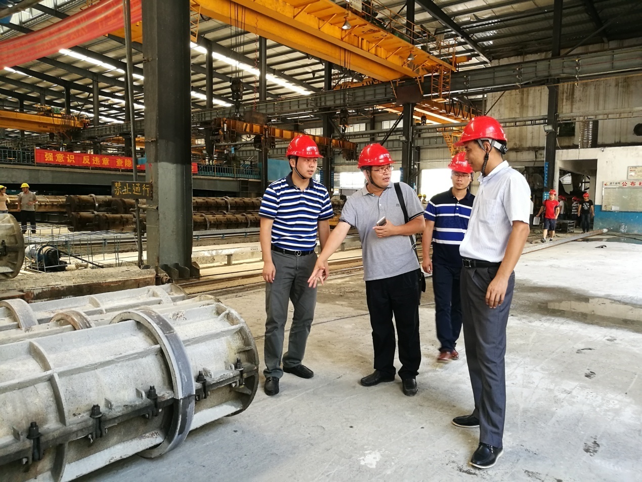 我司組織技術人員赴建華建材參觀考察